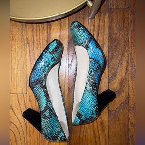 Calvin Klein Snake Skin Pumps